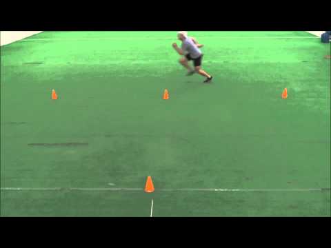 T Drill Around Cones Agility