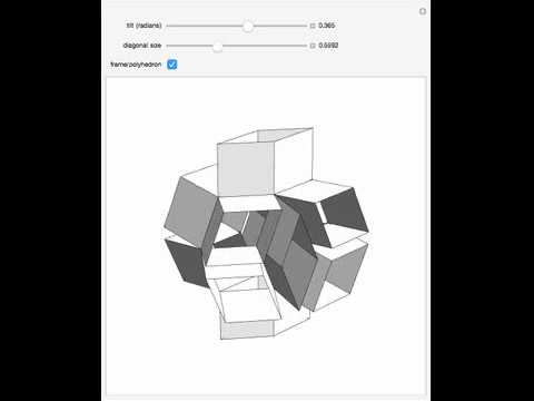 Open Flexible Frame Based on a Rhombic Dodecahedron