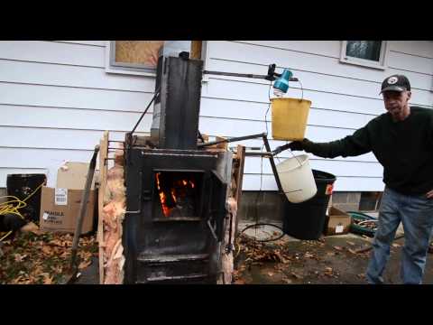 hueys self feeding wood burner