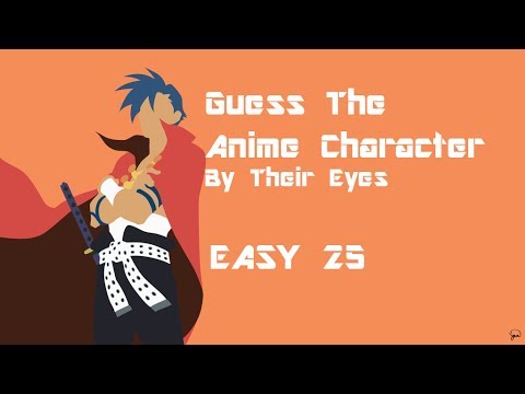 GUESS THE ANIME CHARACTER BY THEIR EYES QUIZ [25 Easy]