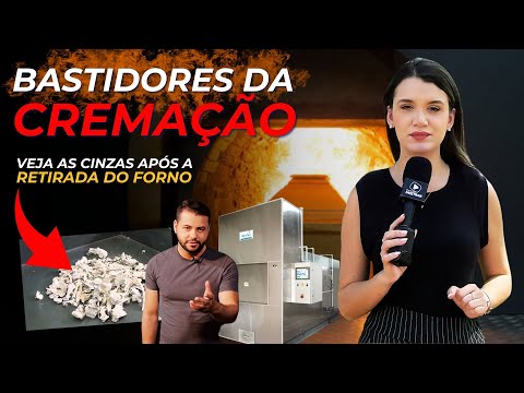 Bastidores da cremação: veja as cinzas logo após a retirada do forno