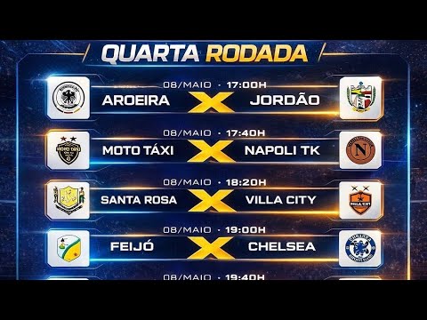 COPÃO INTERMUNICIPAL DE FUTSAL DE MANOEL URBANO 2026 - 4° RODADA