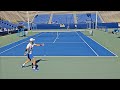 Novak Djokovic practice with Nicolas Moreno de Alboran at UCLA court level