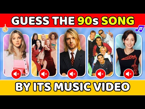 Guess the 90s Song from the Muted Music Video! 🎶 | Music Quiz