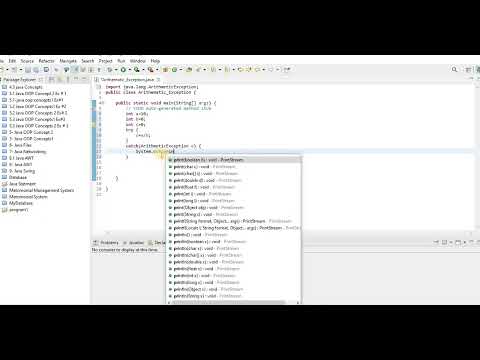 Arithmetic Exception In Java Lecture 58 Learn Programming