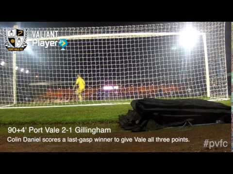 GOAL CAM: Port Vale 2-1 Gillingham