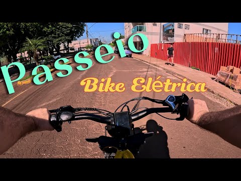 Passeio de bike elétrica do centro até o estádio municipal de Caibi SC 🚲