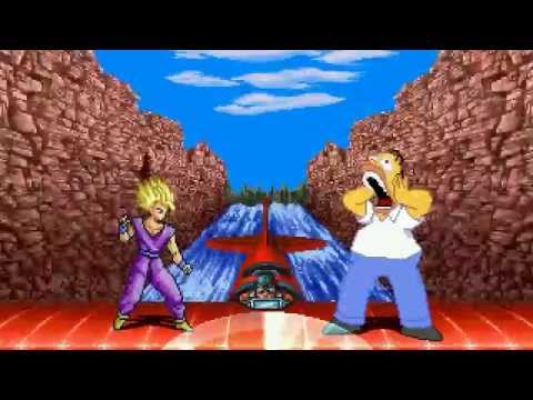 AN Mugen #65: Son Gohan VS Homer Simpson