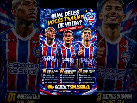 Qual deles você traria de volta ao Bahia?Anderson Talisca, Júnior Brumado ou Matheus Saldanha?
