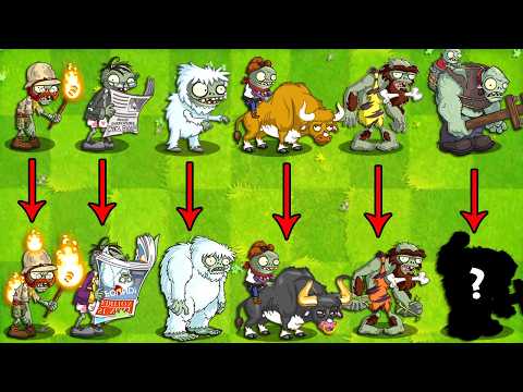 Pvz 2 Discovery - All Zombies Evolution Weak into Strong Version in Game