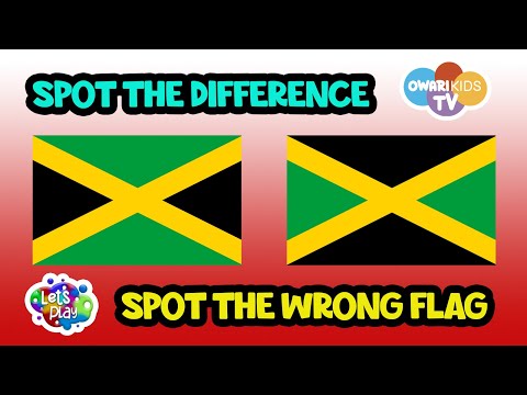 Spot The Difference | Caribbean flags | Puzzle |Visual Attention Skills For Kids #diversity
