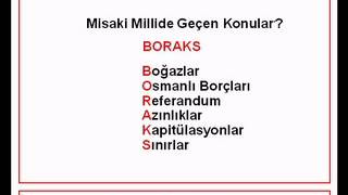 10 Dakikada KPSS TARİHİN 50 Şifresini Öğrenin.