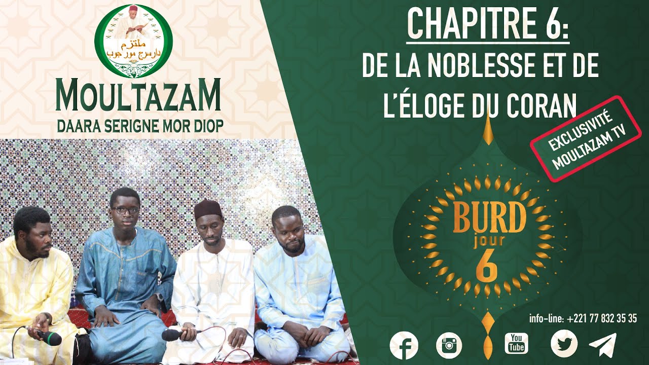 BURD DAARA SERIGNE MOR DIOP: Chapitre 6
