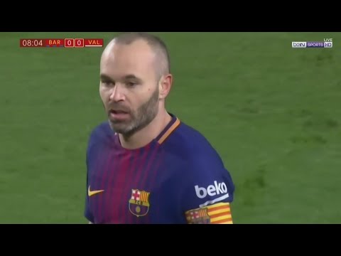 Andres Iniesta vs Valencia (Home) 17-18 HD 720p (01/02/2018)