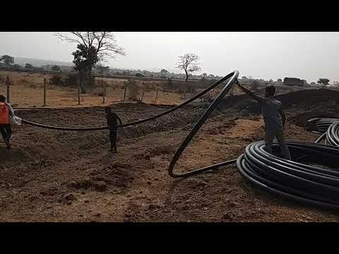Installation of hdpe pipe