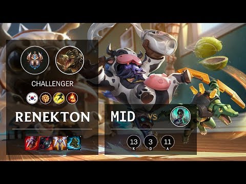 Renekton Mid vs Karma - KR Challenger Patch 10.3