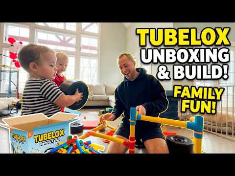 From Box to EPIC Build 🎄 Tubelox Christmas Gift Unboxing with Kids