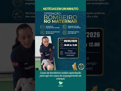 Rio do Sul: Bombeiros realizam curso gratuito de desengasgo de bebês neste sábado