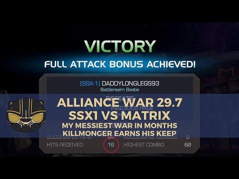 Alliance War 29.7 - SSx1 vs Matrix: My Messiest War in Months, but KM Earns His Keep