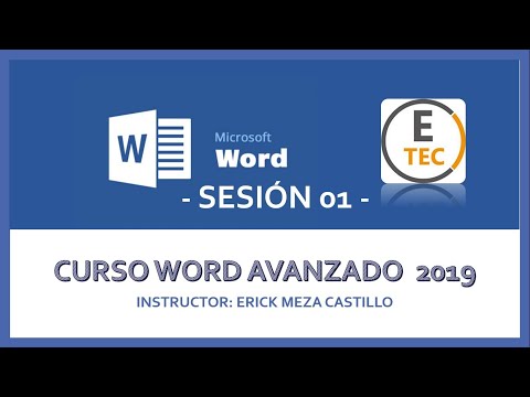 CURSO WORD 2019 - AVANZADO (SESIÓN 01)