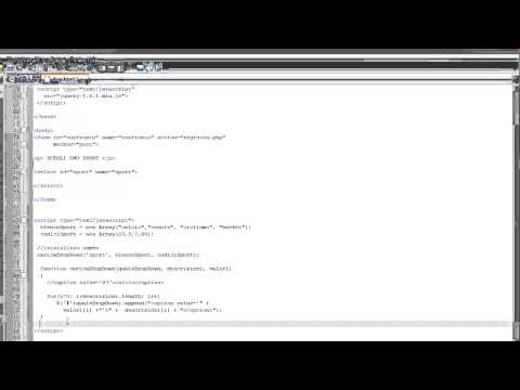 Esercizi JQuery - CSS3 - HTML5 ITA 3: costruzione dinamica di una drop down list
