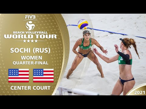Alix/April vs. Sponcil/Claes - Women's QF | Full Match | 4* Sochi 2021