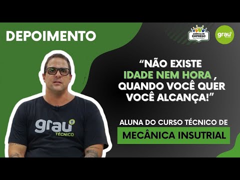 ALUNO DO CURSO TÉCNICO EM MECÂNICA INDUSTRIAL
