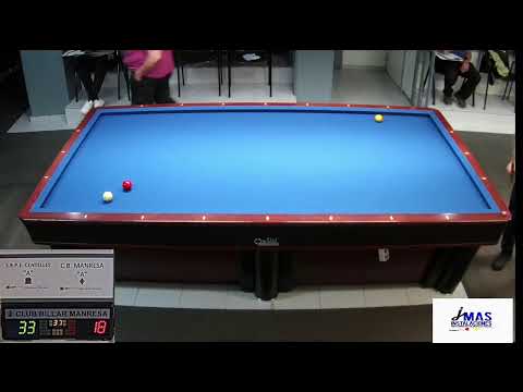 LLIGA CATALANA 3 BANDES 2  DIV: CB MANRESA A ( ANTONIO SAEZ)--CENTELLES A-  (JOHN DURAN )