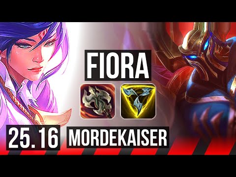 FIORA vs MORDEKAISER (TOP) | Legendary | KR Master | 25.16