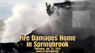 preview picture of video 'Morning fire takes home in Springbrook'