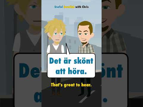 Learn Swedish: Hey man, how are you feeling today? #shorts