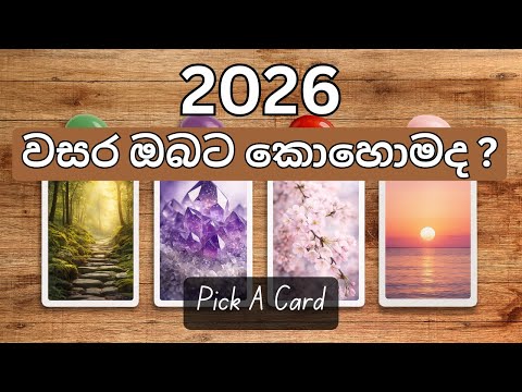 2026 වසර ඔබට කොහොමද ? | Pick a Card Tarot Reading  | Tarot Sinhala