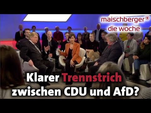 Elmar Brok und Werner Patzelt bei maischberger. die woche 12.02.2020