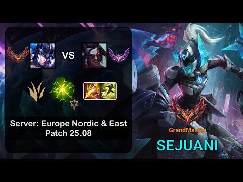 Sejuani Jungle vs Kayn - EUNE GrandMaster - Patch 25.08
