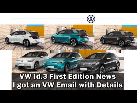 VW Id.3 News - I got a VW email with new details Video