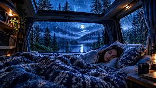 Sleep Instantly with Heavy Rain & Powerful Thunder in a Cozy Car | Thunderstorm Sounds for Sleep