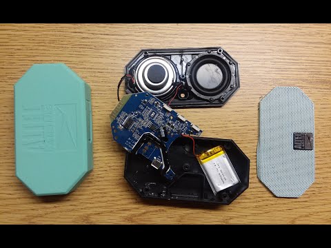 Altec Lansing Mini H2O tear-down. Be careful with the wires.