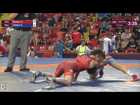 1/8 WW - 49 kg: D. MANUIL (RUS) v. B. FERENT (ROU)