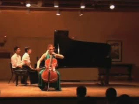 Anna Burden, cello, Schumann Concerto 1st mv part 1