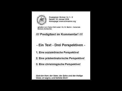 Predigt vom 10.01.2016   Ein Text Drei Perspektiven