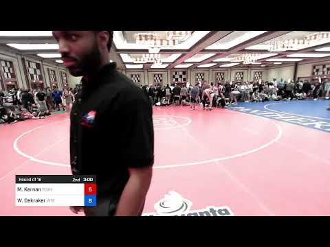 126 Kg Round Of 16 - Mason Kernan, Young Guns Wrestling Club Vs William Dekraker, Integrity Wrestl