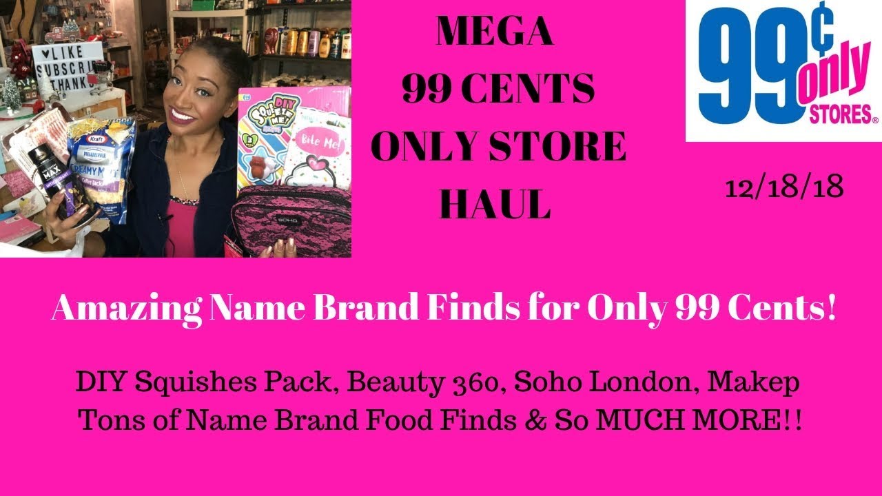 Mega 99 Cents Only Store Haul 12/18/18~All NEW Items Tons of Name Brand Finds for Only 99 Cents ❤️