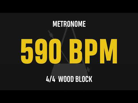 590 BPM 4/4 - Best Metronome (Sound : Wood block)