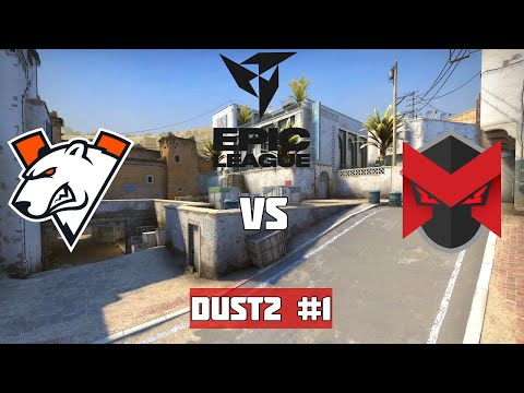 Матч за выход в плей-офф. VIRTUS.PRO vs EX-MARLIAN. Map-1 Dust2. EPIC CIS League Spring 2021