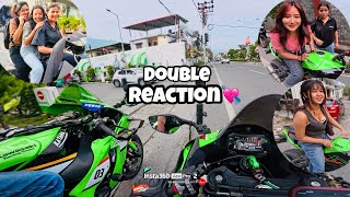 Riding Two Loudest Zx10r in the City | Double Reaction💕 | Part 1 #zx10r #kawasaki #reaction