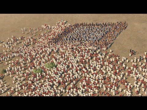 5000 PLEBS vs 500 BERSERKERS - Total War ROME 2