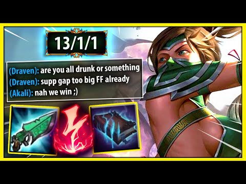 #1 AKALI WORLD CARRYING ONE OF THE MOST TOXIC LEAGUE PLAYERS TO EXIST - League of Legends