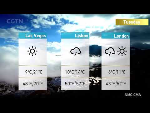 Capture d'écran du flux en direct de la chaîne de télévision gratuite en ligne CGTN Europe