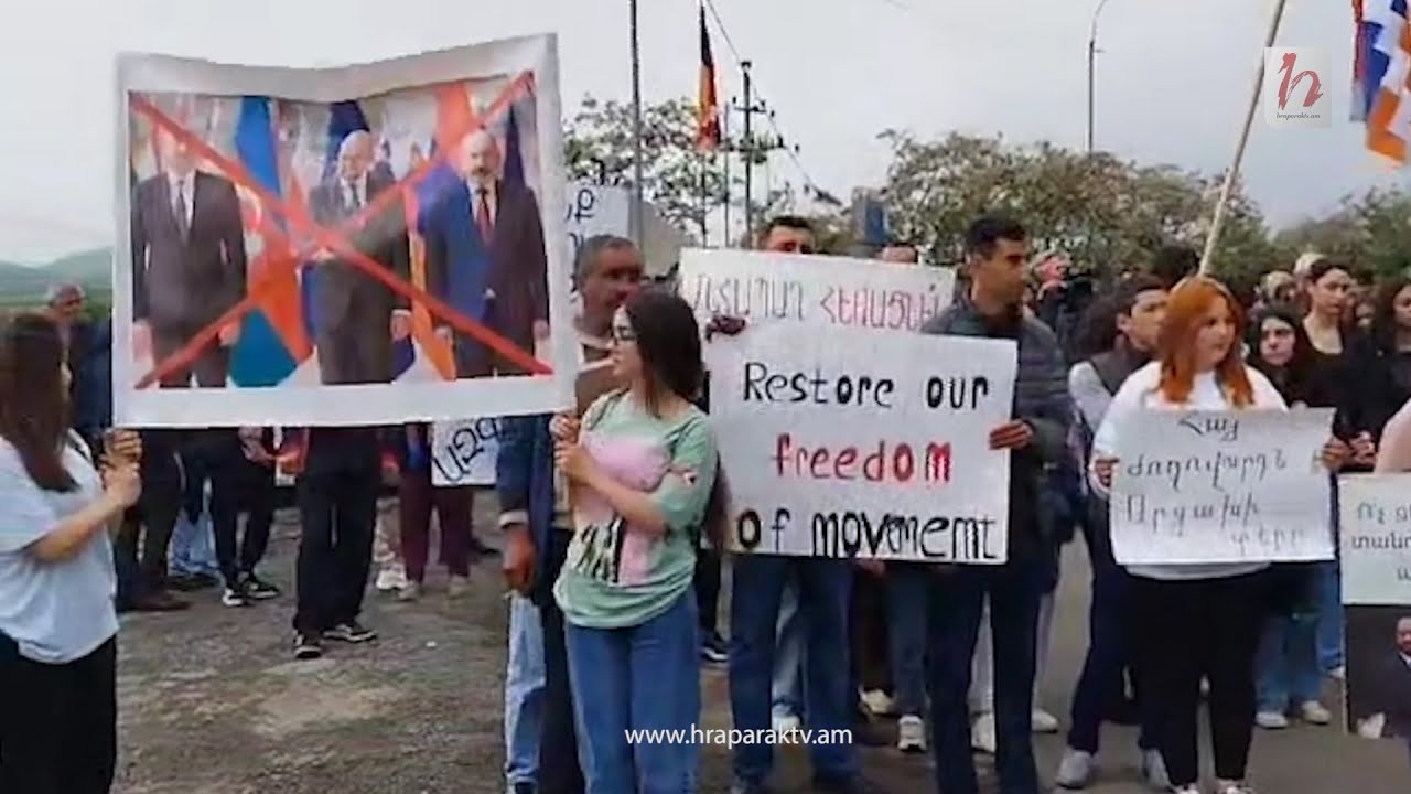 Արցախցիները երթով շարժվում են՝ ի աջակցություն Կոռնիձորի հանրահավաքի