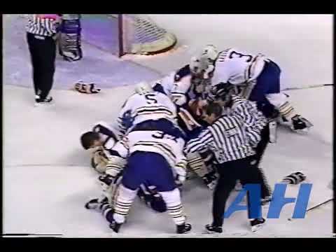 NHL Jan. 10, 1992 Buffalo Sabres v Edmonton Oilers (melee) Brad May v Scott Mellanby
